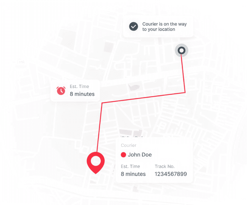 Live map tracking your rider
